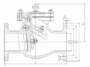 進(jìn)口不銹鋼止回閥結(jié)構(gòu)圖