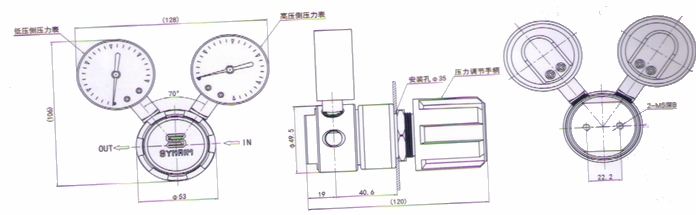 進口不銹鋼小流量減壓器安裝圖