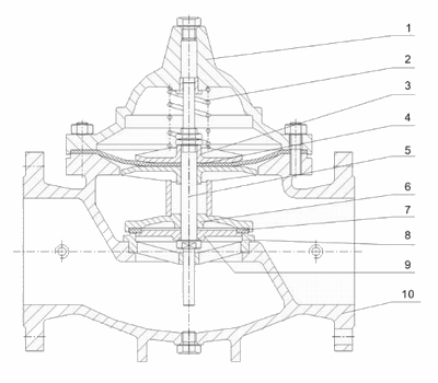 進(jìn)口緊急關(guān)閉閥結(jié)構(gòu)圖