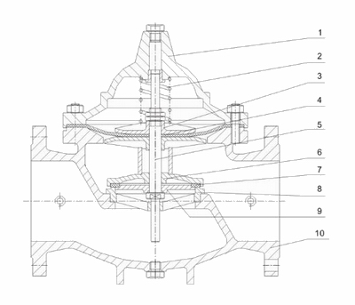 進(jìn)口泄壓持壓閥結(jié)構(gòu)圖
