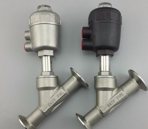 卡箍式氣動(dòng)角座閥